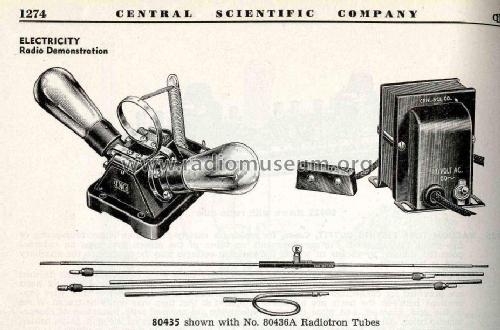 Radio Demonstration Apparatus Generator and Receiver; Central Scientific (ID = 725828) Divers