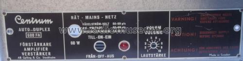 Auto-Duplex-Verstärker 680 FA; Centrum-Radio, (ID = 1562898) Ampl/Mixer