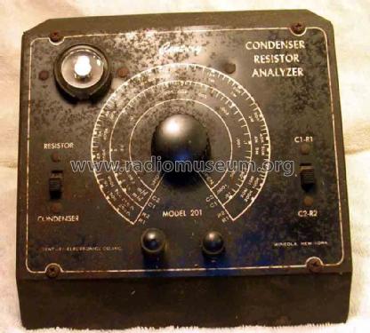201 Condenser Resistor Analyzer ; Century Electronics (ID = 1698945) Equipment