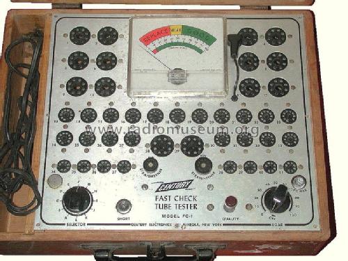 Fast Check Tube Tester FC-1; Century Electronics (ID = 1017435) Equipment