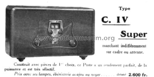 C IV ; CEPMA C.E.P.M.A., M. (ID = 1054176) Radio