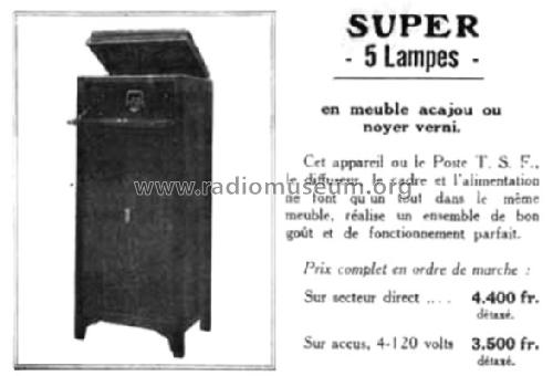 Super 5 Lampes Console ; CEPMA C.E.P.M.A., M. (ID = 1053795) Radio