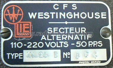 Dictawest IN-25-B; Westinghouse, (ID = 1218052) Enrég.-R