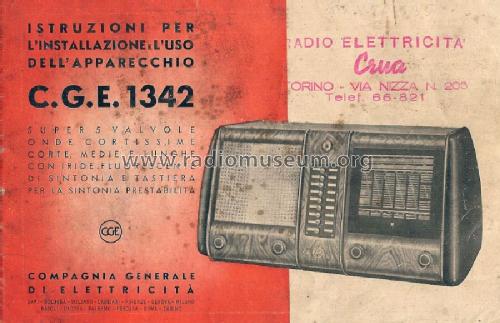 1342; CGE, Compagnia (ID = 753494) Radio