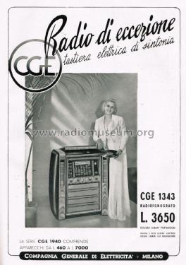 1343; CGE, Compagnia (ID = 2534224) Radio