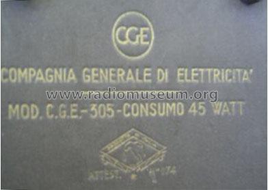 305; CGE, Compagnia (ID = 1229445) Radio