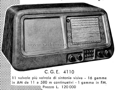 4110 MA-MF; CGE, Compagnia (ID = 782560) Radio