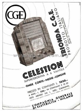 Celestion Trionda ; CGE, Compagnia (ID = 1132799) Radio