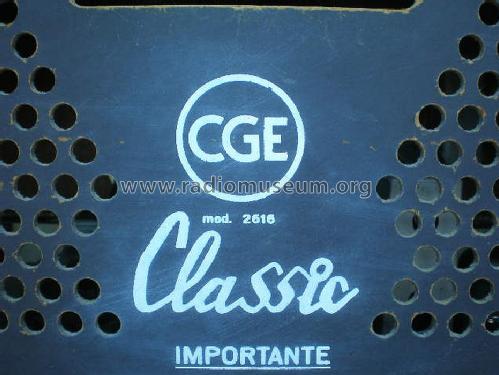 Classic 2616; CGE, Compagnia (ID = 1034542) Radio