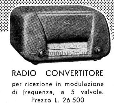 Radioconvertitore FM ; CGE, Compagnia (ID = 782557) Converter
