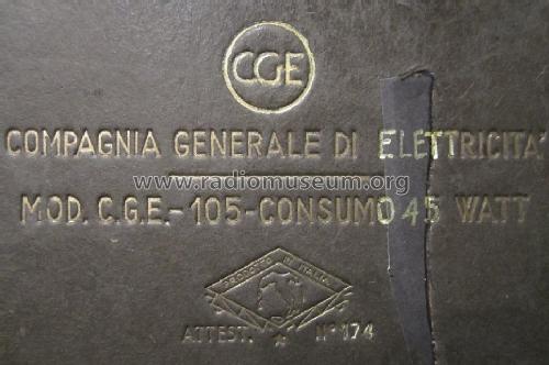 Gioiello 105; CGE, Compagnia (ID = 1573901) Radio