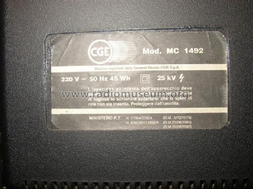 MC-1492; CGE, Compagnia (ID = 894450) Televisore