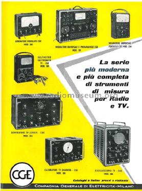 Misuratore Universale e Provavalvole 201; CGE, Compagnia (ID = 2241866) Ausrüstung