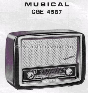Musical 4587; CGE, Compagnia (ID = 733501) Radio