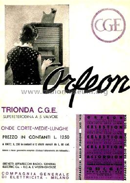 Orfeon Super-Trionda ; CGE, Compagnia (ID = 1530808) Radio