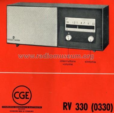 RV330; CGE, Compagnia (ID = 1746279) Radio