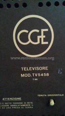 TV5458; CGE, Compagnia (ID = 2456328) Television