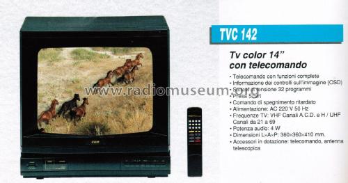 TV Color 14' con Telecomando TVC 142; CGM elettronica; (ID = 2876193) Televisión