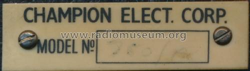 Champion 750A; Champion Electric, (ID = 3006674) Radio
