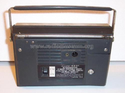 10 Transistor 2 Band Portable Radio 6231 ; Channel Master Corp. (ID = 1844720) Radio