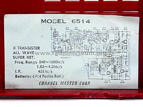 8 TR Deluxe 6514; Channel Master Corp. (ID = 2318005) Radio