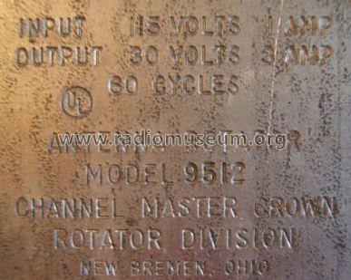 Antenna Rotor 9512; Channel Master Corp. (ID = 674566) Altri tipi