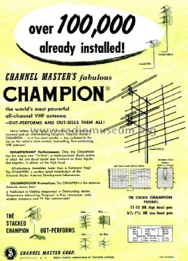 Champion 325-4; Channel Master Corp. (ID = 1739352) Antenna