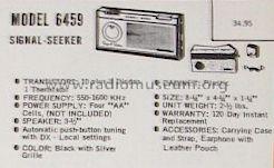 Signal Seeker 6459; Channel Master Corp. (ID = 607369) Radio