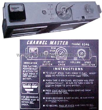 Tape Recorder 6546; Channel Master Corp. (ID = 671023) Enrég.-R