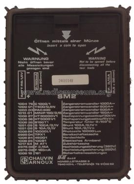 Analoges Vielfachmessinstrument SM2; Chauvin & Arnoux; (ID = 1976721) Equipment