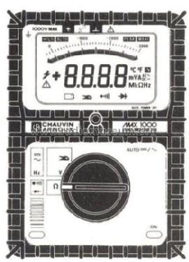 TRMS Multimètre MAX 1000; Chauvin & Arnoux; (ID = 1755780) Equipment