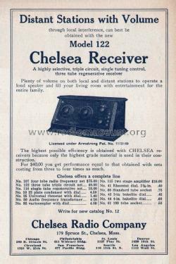 Chelsea Receiver Model 122; Chelsea Radio Corp. (ID = 2029496) Radio