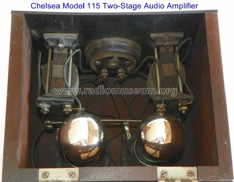 Two-Stage Audio Amplifier Model No. 115; Chelsea Radio Corp. (ID = 1486312) Ampl/Mixer