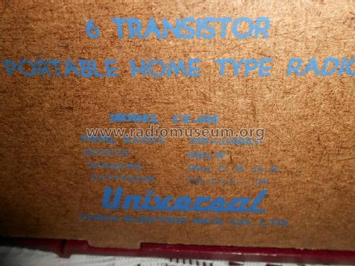 Universal Six Transistor CE-616; China Electric Mfg. (ID = 2497950) Radio