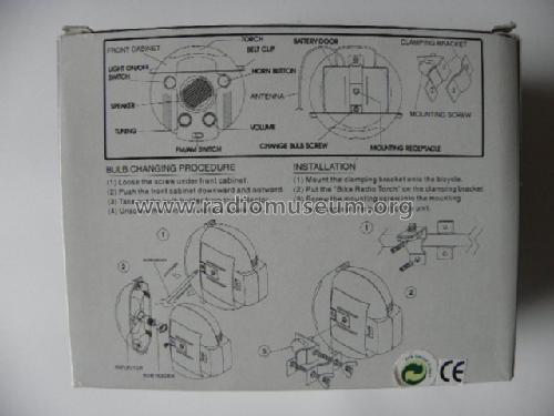 Bike Radio Torch CK-338; Unknown - CUSTOM (ID = 802974) Radio