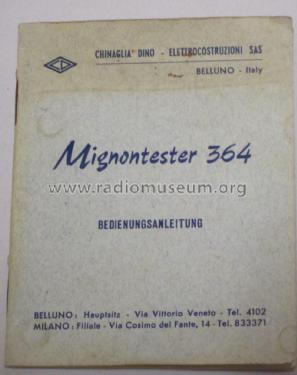 Mignontester 364/S; Chinaglia Dino (ID = 2986146) Equipment