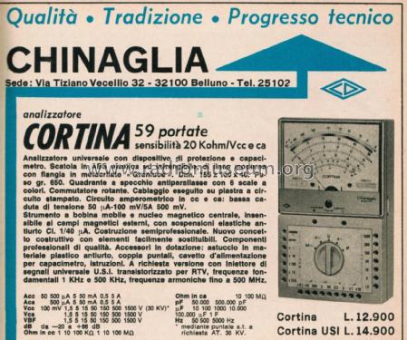 Analizzatore universale - Capacimetro Multimètre Cortina; Chinaglia Dino (ID = 2468754) Equipment