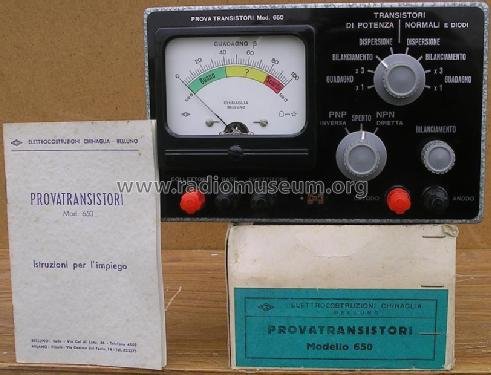 Prova Transistori - Transistortester 650; Chinaglia Dino (ID = 1988799) Equipment