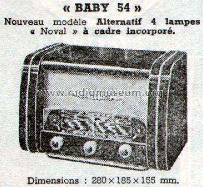Baby 54; Cibot Radio; Paris (ID = 589251) Radio