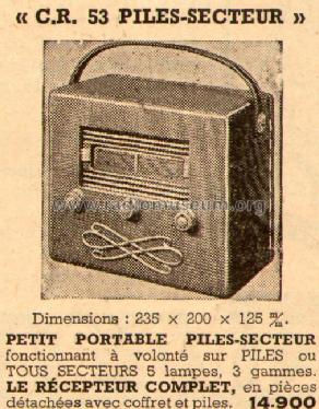 CR53; Cibot Radio; Paris (ID = 533545) Radio