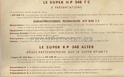 HP348 TC; Cibot Radio; Paris (ID = 1455886) Radio