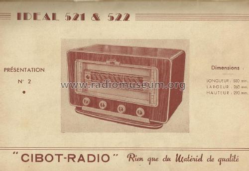 Idéal 522; Cibot Radio; Paris (ID = 1460239) Radio