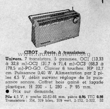 Univers ; Cibot Radio; Paris (ID = 2088542) Radio