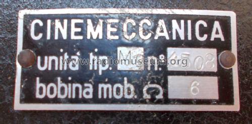 Altoparlante Mg ; Cinemeccanica; (ID = 2790573) Lautspr.-K