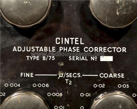 Adjustable Phase Corrector B/75; Cintel Band Cinema (ID = 1245120) Misc