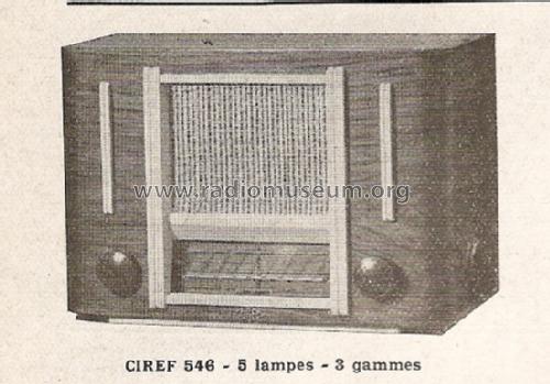 546; CIREF C.I.R.E.F.; (ID = 797003) Radio