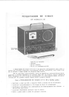 Pesquisador de Sinais K23; CIT - Centro de (ID = 1514674) Equipment