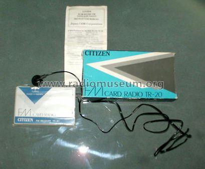 FM Card Radio TR-20; Citizen Electronics (ID = 1445460) Radio