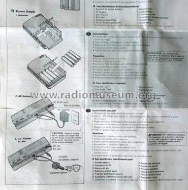 LCD Pocket Color TV P422-ID; Citizen Electronics (ID = 1483716) Television