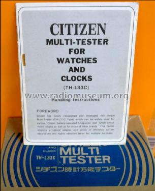 Multi-tester for watches and clocks TH-L33C; Citizen Electronics (ID = 2339635) Equipment